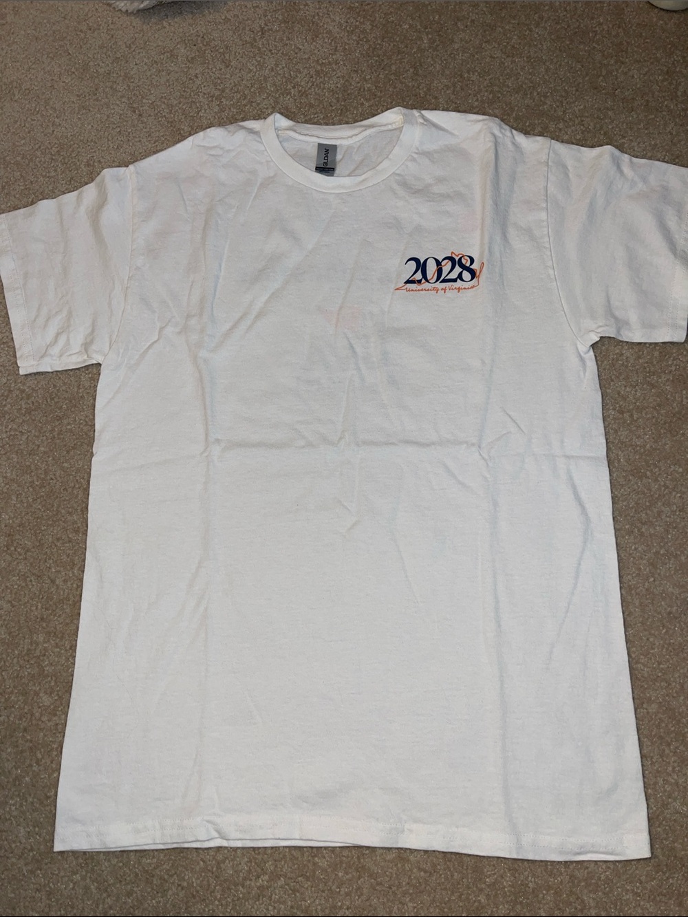White University of Virginia Crew Neck T-Shirt